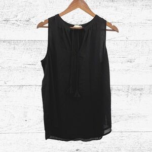 Lovestitch Black Sleeveless Blouse